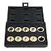 DCT Brass Router Template Guides Bushing 10-Piece Set & Black Carrying Case - Porter-Cable Guide Bushings 5/16 to 1in