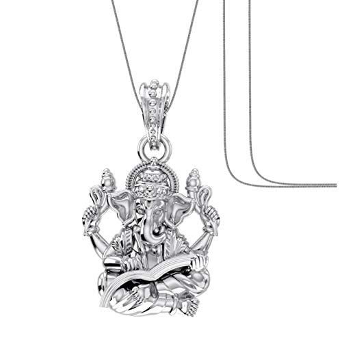 Pendentif argent sterling Ganesh collier zen pour le quotidien