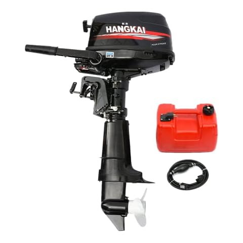 Motor fuera de borda de 6,5 CV de 4 tiempos con depósito de combustible de 12L Cover