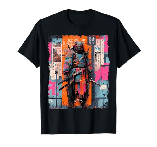 Hip Hop Y2K Vintage Hipster Edgy Urban Streetwear Samurai T-Shirt
