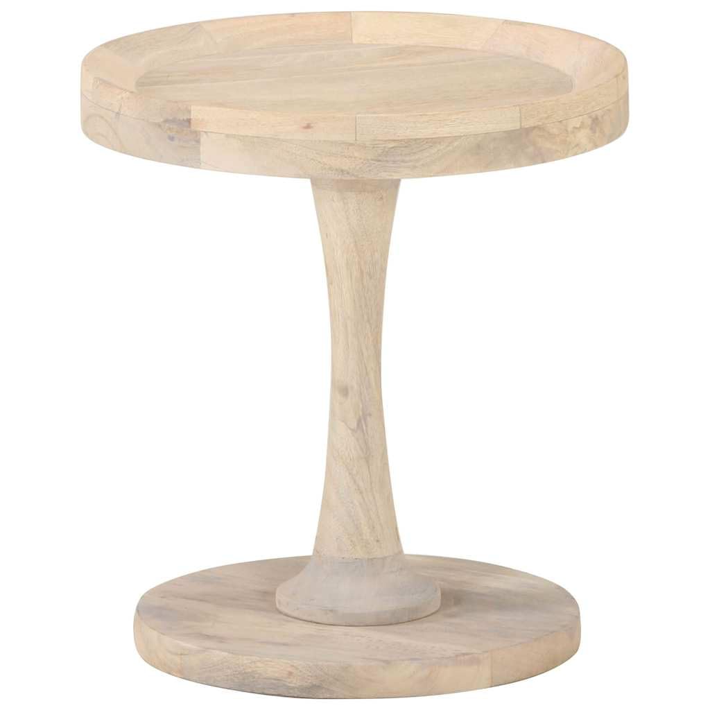 Tavolino Ø 40 x 45 cm in legno massiccio di mango vintage