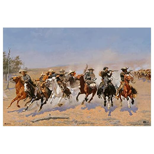 Frederic Remington Dash for the Timber Art Western Decor Cowboy Prints Wall Art Poster 16x24