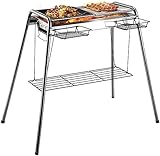 バーベキューグリル バーベキューコンロ 4~6人用 キャンプ用グリル・焚火台 Bbq コンロ チャコールグリル 焼き台 炭グリル 多機能 バーベキューセットラック 調味料ラック アウトドアコンロ 携帯便利 キャンプ用品