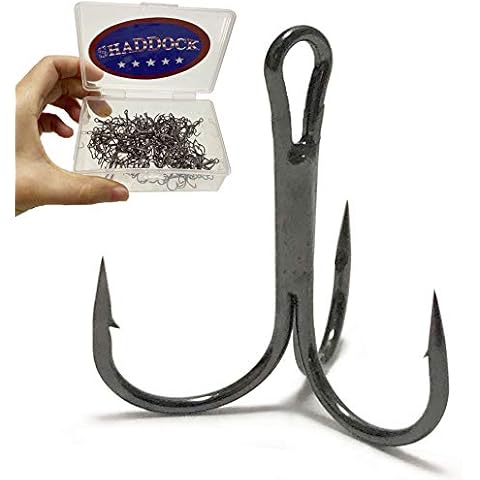 100pcs SHADDOCK High Carbon Steel Treble Hooks Cover