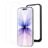NIMASO ガラスフィルム iPhone 17 用 強化ガラス 液晶 保護フィルム 耐衝撃 高透過率 指紋防止 貼りやすい ガイド枠付き 2枚セット いPhone17（6.3インチ）対応 DSP25F1698