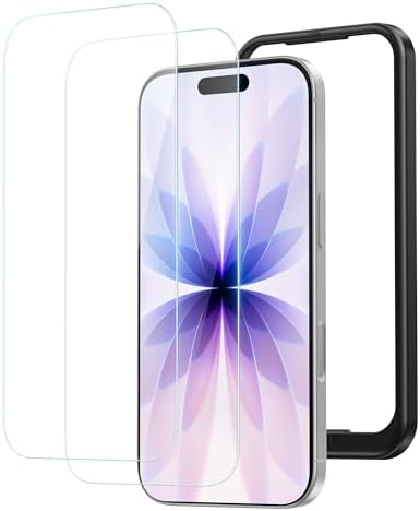 （07:30時点） NIMASO ガラスフィルム iPhone 17 用 強化ガラス 液晶 保護フィルム 耐衝撃 高透過率 指紋防止 貼りやすい ガイド枠付き 2枚セット いPhone17（6.3インチ）対応 DSP25F1698