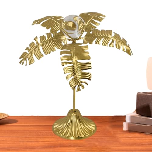 Vllold Escultura decorativa de árbol, centro de mesa decorativo con bola de cristal, elegante suministro de fiestas, mesa coleccionable para el hogar, estudio, restaurante