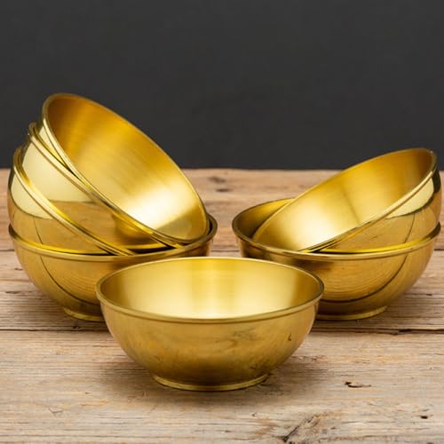 Cuenco de latón dorado VALICLUD con acabado fino para decoración elegante 8