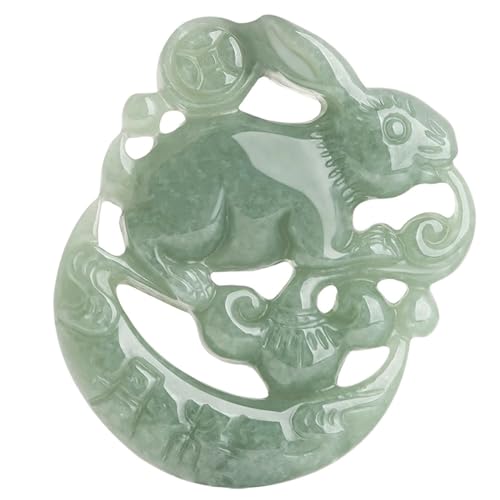 Collier Pendentif en Jade Vert Feng Shui Naturel pour Femmes Vertus et Bien-être