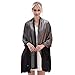 KAVINGKALY Sparkling Metallic reversible Pashmina chales y abrigos bufanda para vestidos de...