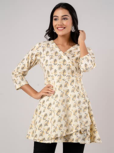 Image of feranoid Women Cotton Angrakha Kurti