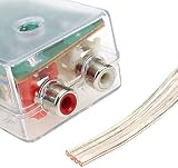 CENPEK 2 szt. Samochodowy konwerter sygnału audio adapter głośnika wyjście do sterowania linią RCA