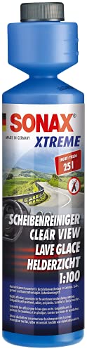 SONAX XTREME Lave-glace 1:100 (250 ml) concentré pour nettoyage du système de lave-glace en été pour une visibilité optimale | Réf: 02711410-810