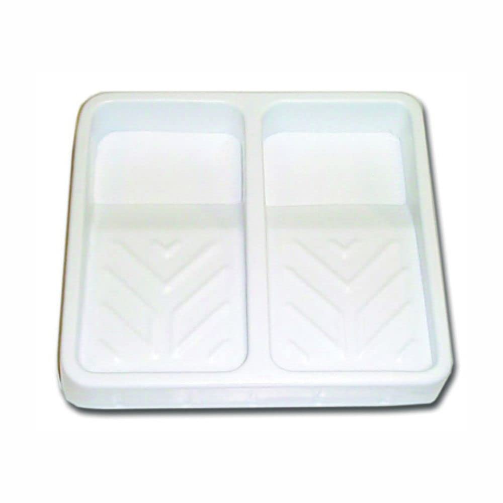 3 Ace Crafts Plastic Double Paint Roller Tray for Kids and Adult Painting Holder Paint Mixing Tray for Watercolor, Oil Painting, Artwork Pads of Robust Material, ideal for Beginners, Artist