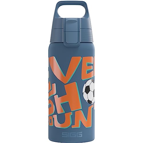 Sigg, Insulated Kids Water Bottle, Shield One Therm, Suitable For Carbonated Beverages, Leakproof, Dishwasher Safe, BPA Free