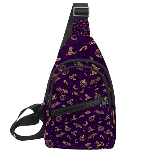 Bolso bandolera con diseño de pavo real, mochila de pecho impermeable y unisex