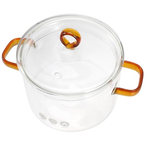 LOLIPPYY Topf mit Deckel köcheln lassen Kochtöpfe mit Deckel warme Topfsuppe Topf köcheln lassen Glas herdtopf Glas im Kochtopf Kasserolle