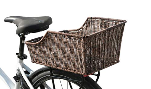 LTJ 030017 HR Fahrradkorb Kunststoff Rattan Gepäckträgerkorb