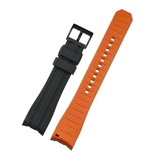 Bracelet silicone 20mm bicolore double face pour montre homme