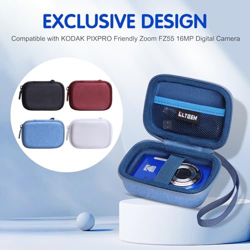 Funda rígida para cámara Kodak PIXPRO FZ55 azul miniatura 7