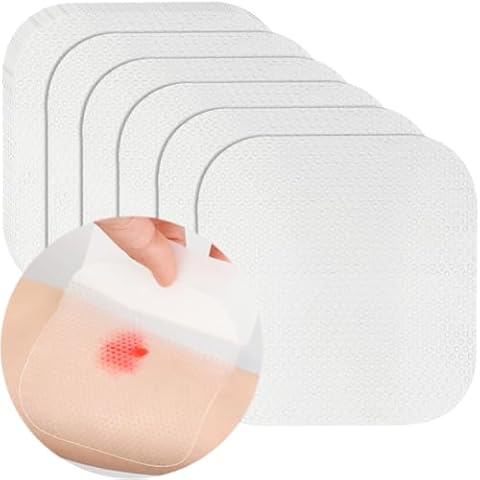 4"x4" Siicone Wound Contact Layer for Skin Tear, Silicone Mesh Sheets Open Wounds Transparent Non-adhering Dressing Pad Non Stick Pads First Layer Dressing Pack of 10 Cover