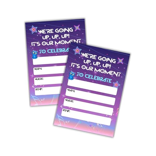 Lashicorn Hunter Birthday Party Invitation Cards 30pk 5x7 Postcards Singer Anime Girls Popular Demon Themed Pop Party Character K Fans