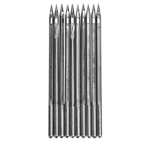 Leopacat Stainless Steel Shoe Repair Needles, Heavy Duty Leather Cobbler Replacement Kit for Handmade Craft and Industrial Machinery Repairing Machine Needle Hand Shoes Tool Accessory(SL-26)