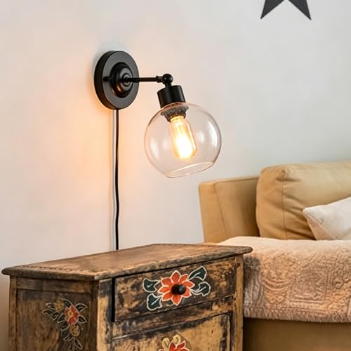 Iluminación para dormitorio con apliques de pared vintage industrial E27