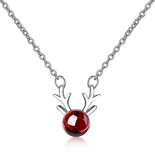 Collier grenat rouge colliers et pendentifs argent 925 pour femmes