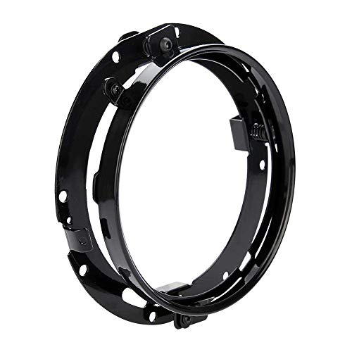 Soporte para faros Jeep Wrangler anillo redondo de 7 pulgadas y soporte de montaje de aluminio
