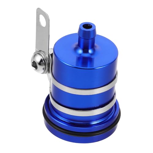 Gatuida Aluminum Motorcycle Brake Oil Bottle Rear Reservoir for Bar End Plugs Handlebar Clamp Fit for Racing Daily Use