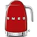 Smeg Calentador de Agua electrico, hervidor KLF04RDEU, 2400 W, 12 litros, plástico, Rojo