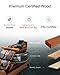 TOPIOM Water Rowing Machine for Home Use, Solid Wood Rower Machine with Upgraded Handle and Adjustable Footpad, TM3 Dedicated Monitor & Bluetooth Connection (Natural Adjust Footpad)