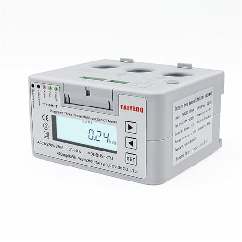 Compteur électrique triphasé rail DIN 200A multifonction