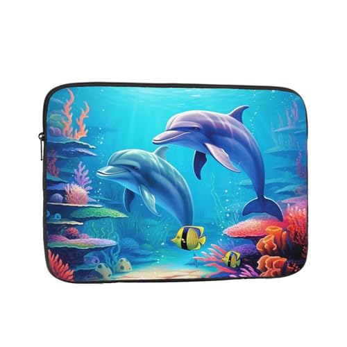 17-Inch Shockproof Laptop Case with Underwater World Design