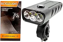 Farol Bike Mtb Speed 2000 Lumens Usb Grande Autonomia + Cabo USB