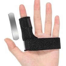 Finger Splint Finger Brace Support Stabilizer for Index Middle Ring Pinky Fingers Knuckle Immobilization Right Hand or Left Hand Black