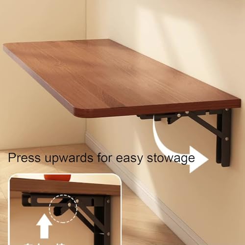 Table pliante murale 120 x 40 cm bureau rabattable et meuble cuisine - 2