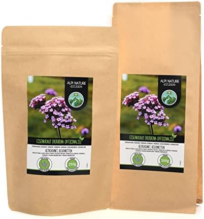 Vervain infusion (250g, 8.8oz), Verbena infusion, Vervain herbal tea, Verbena officinalis Cut, Gently Dried, 100% Pure and Natural Verbena tea