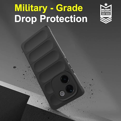 Image of Zapcase Back Case Cover for Poco M7 Pro 5G | Compatible for Poco M7 Pro 5G Back Cover | Liquid Silicon Magic Case with Camera Protection | Black