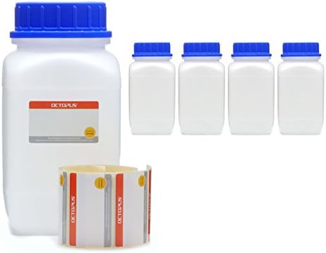 Garneck 4er Set Reagenzgläser 1000ml - Leere Kunststoffflaschen Mit Schraubverschluss Für Labor