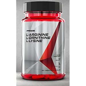 Prozis L-Arginina L-Ornitina L-Lisina, 120 Capsule – integratore completo