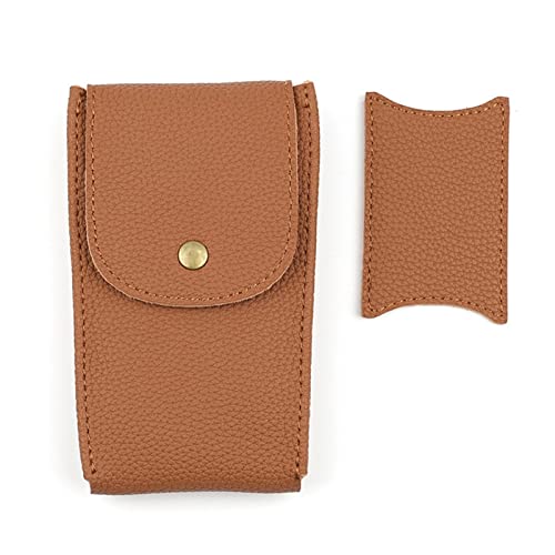 Boîte d'affichage montre de luxe et bijoux en cuir véritable pour rangement nomade