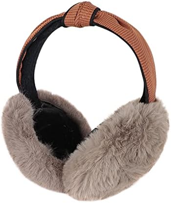 Women Warm Earmuffs Girl Cute Outdoor Ear Warmers Winter Fluffy Adjustable Ear Covers Packable Kid Cartoon Elephant Earmuffs