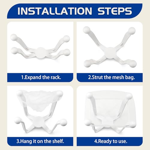 Colador para fregadero de cocina con bolsas de malla miniatura 6