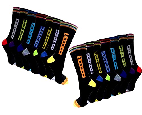 Bluemoon Bedding - Calcetines hasta la rodilla - para hombre Negro Negro ( 39-46 Cover