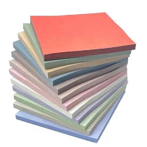 Sticky Notes, confezione da 12 foglietti adesivi, 76 x 76 mm, stile vintage, autoadesivi, per ufficio, casa, scuola, riunione