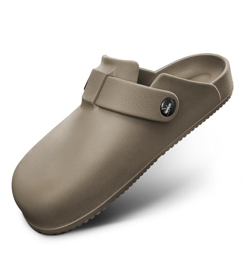 Bigant Womens Clogs,Mercy Mules for Womens Nurse Shoes-Slip on Garden Work Shoes(Elmwood-8 Women/6 Men)