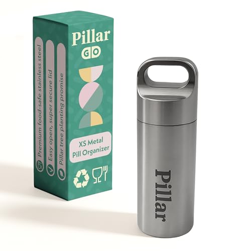 Pillar Go - Stainless Steel Pill Organizer