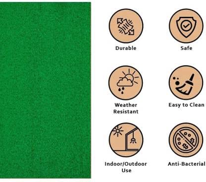 Image of DMJ Rubber Doormat | Floor Covering Mat for Home | Waterproof Indoor Outdoor Floormat | Bathroom Mat | Bath Mat | Shower Mat | Rainmat | Swimming Pool Mat(Green 3x2 Feet)